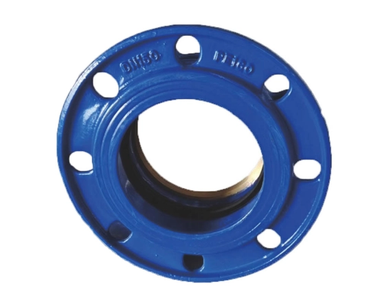 Flange adaptor for HDPE and PVC pipe